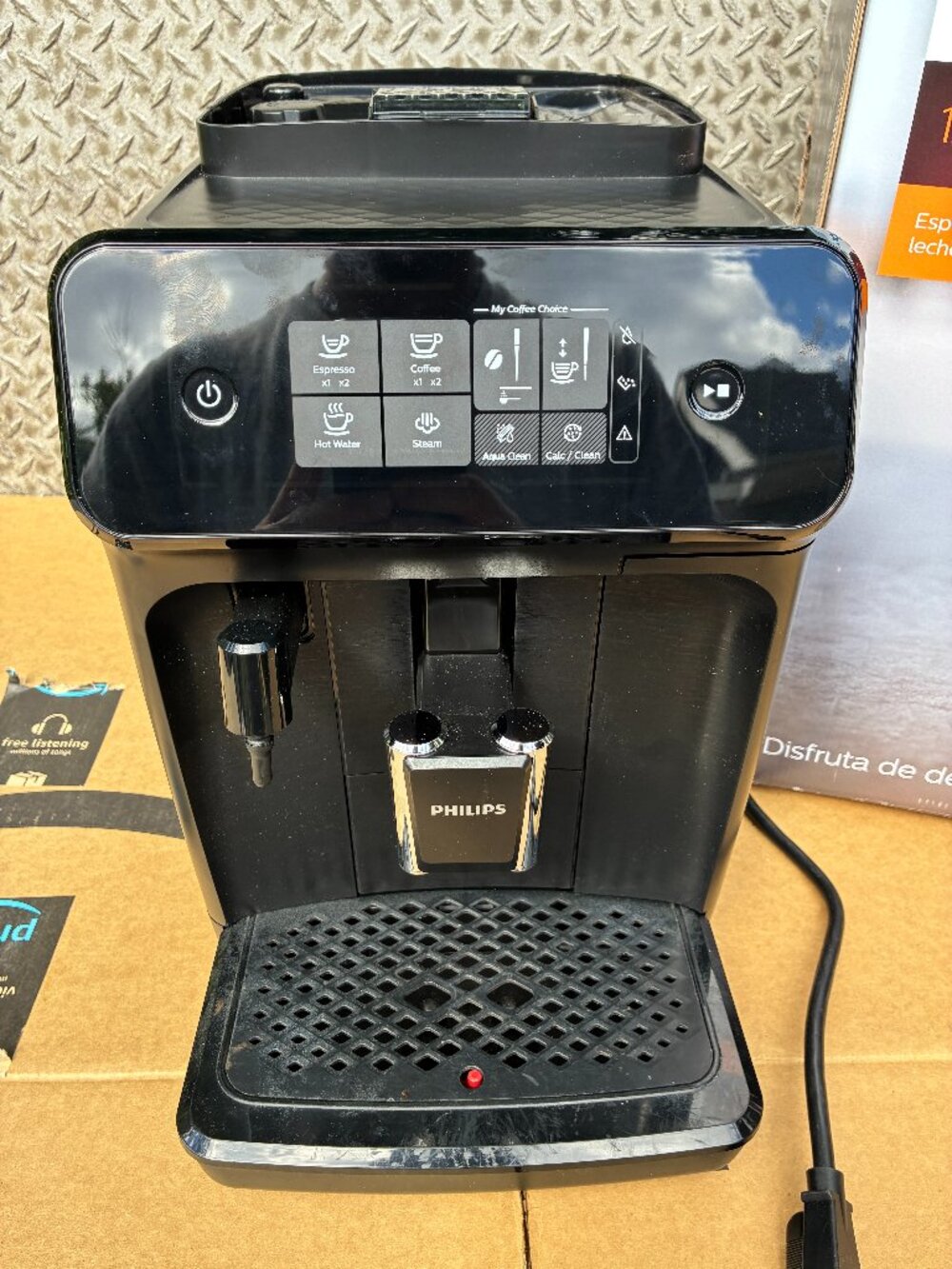 Philips 1200 Series Fully Automatic Espresso Machine Milk Frother Works Great